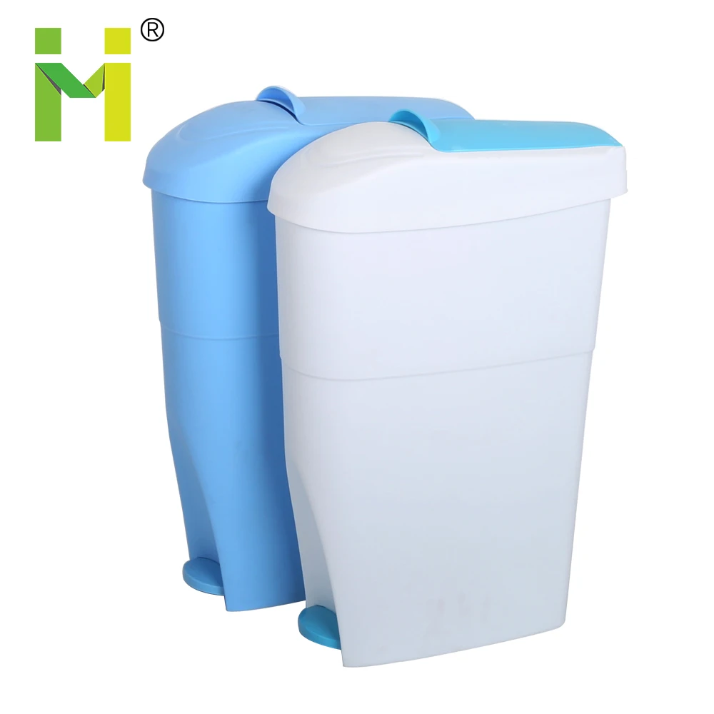

18L Colourful Novel Shaped sanitary dustbin with Pedal for Sale, Grey/yellow/green/blue/optional