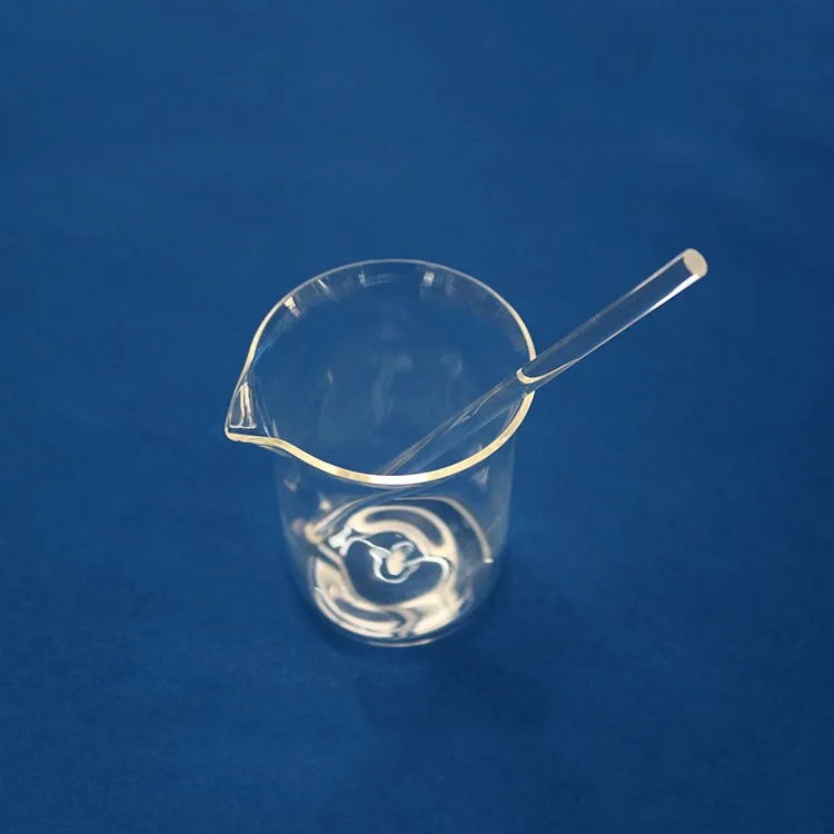 laboratory high temperature resistant quartz glass measuring cup