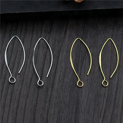 

925 Sterling Silver Earrings Accessories DIY Pure Silver Earring Hook Findings Jewelry