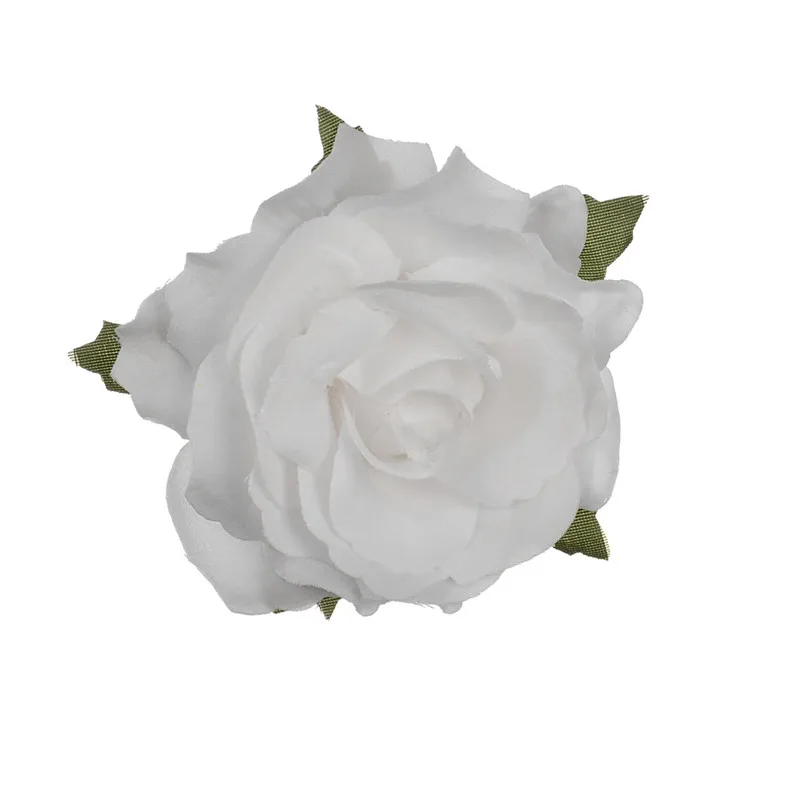 New Arrival Colorful Silk Large Artificial Flower Heads Wholesale Rose