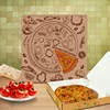 Corrugated brown pizza box can choose multiform dimensions