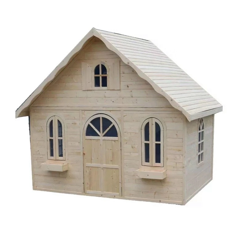 wooden playhouse with slide sale