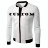 Fashion 1pc custom digital 3d printed men's sports casual jacket drop shipping
