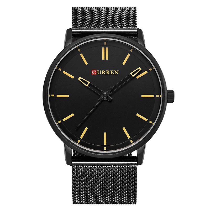 

2018 Curren 8233 New Fashion Man Watches With Leather Band Or Stainless Steel Band, As picture