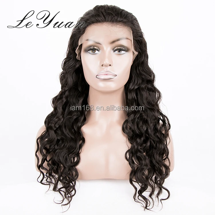 

Jerry Curly Lace Front Wig 20 Inch 1B Color Big Cap Soft Ends 180% Density Preplucked Hair Line, Natural color lace wig