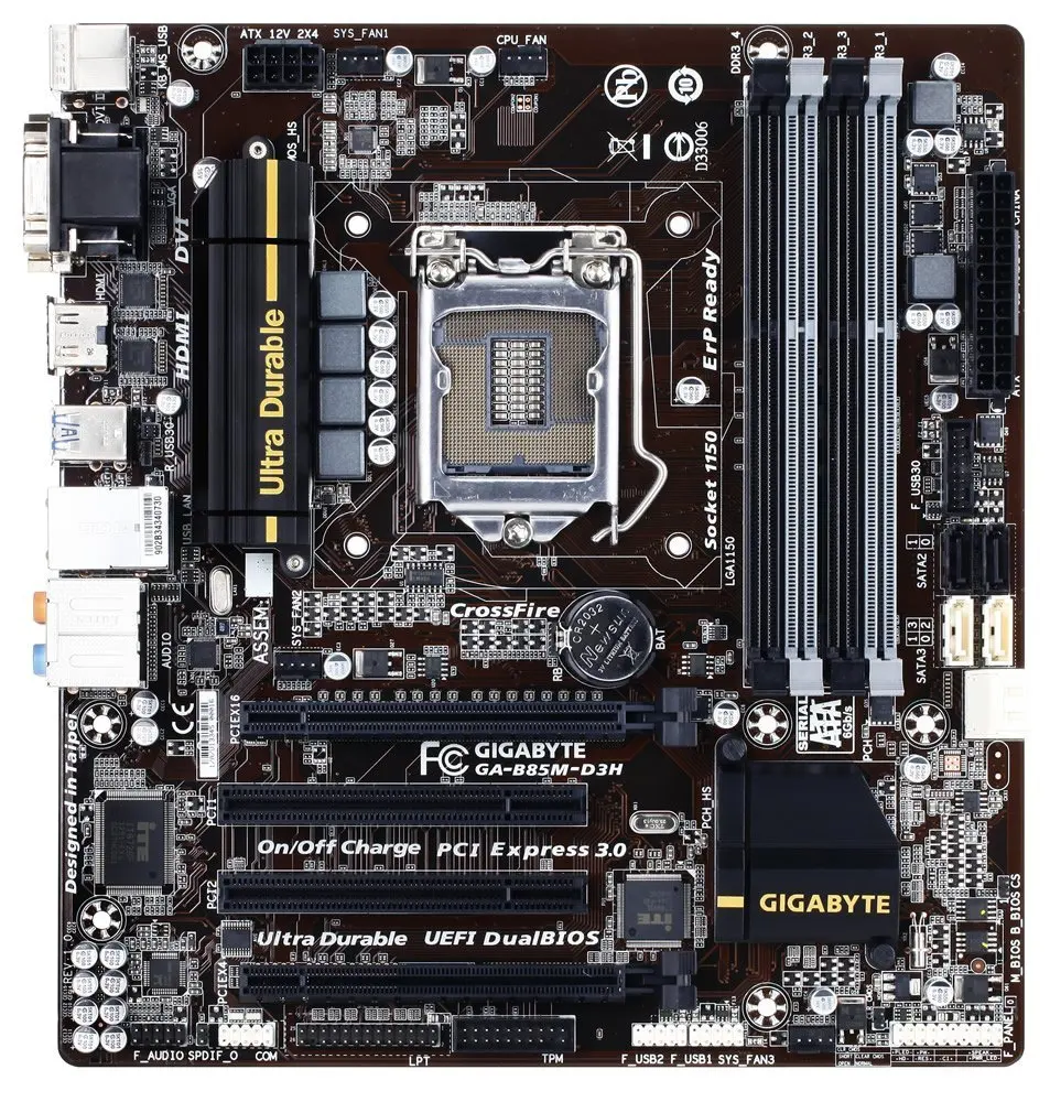 Buy Gigabyte Ga B85m D3h Lga 1150 Intel B85 Hdmi Sata 3 Usb 3 Micro Atx Motherboard In Cheap Price On Alibaba Com