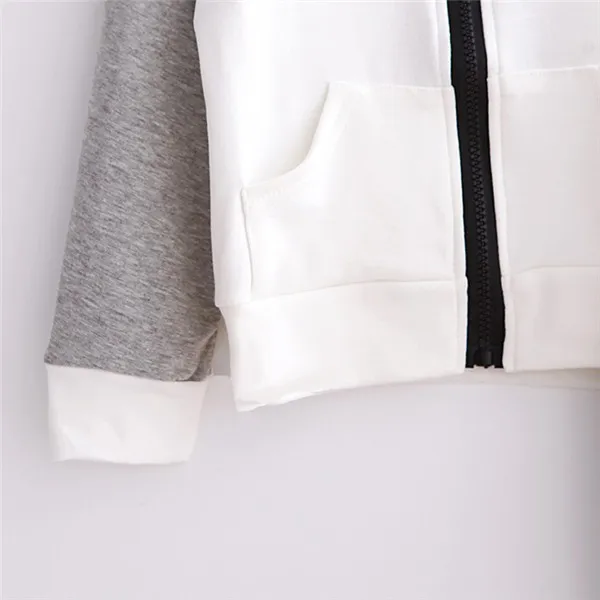Korean children's leisure sports zipper jacket spring and autumn spring clothing +skirt 2pcs suit discount kids clothes online