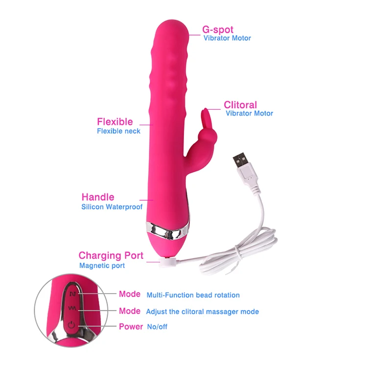 Rechargeable Waterproof sex toy women vibrating G-Spot Massage Vibrator For Female Vagina