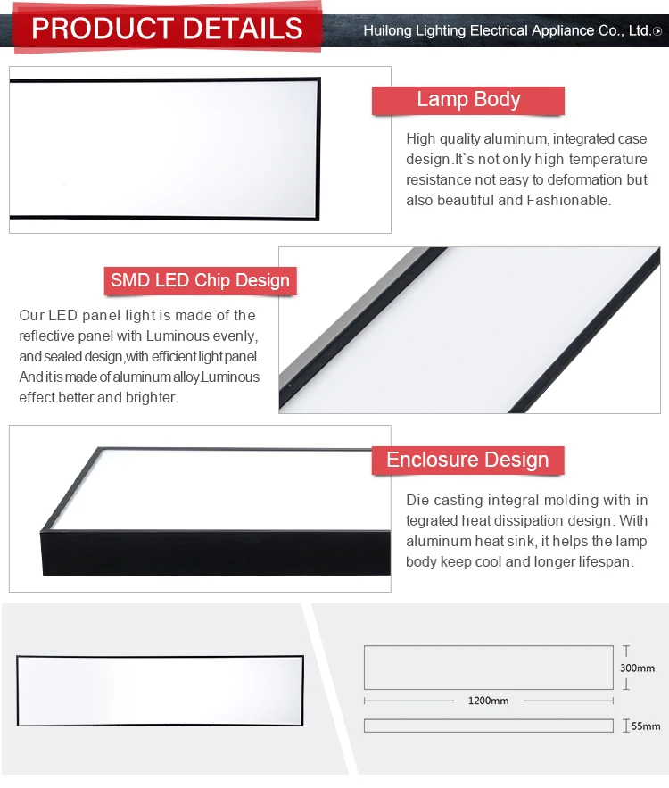 High quality super bright square narrow sky emergency surface mount homogeneous indirect flat lumi sheet led panel light