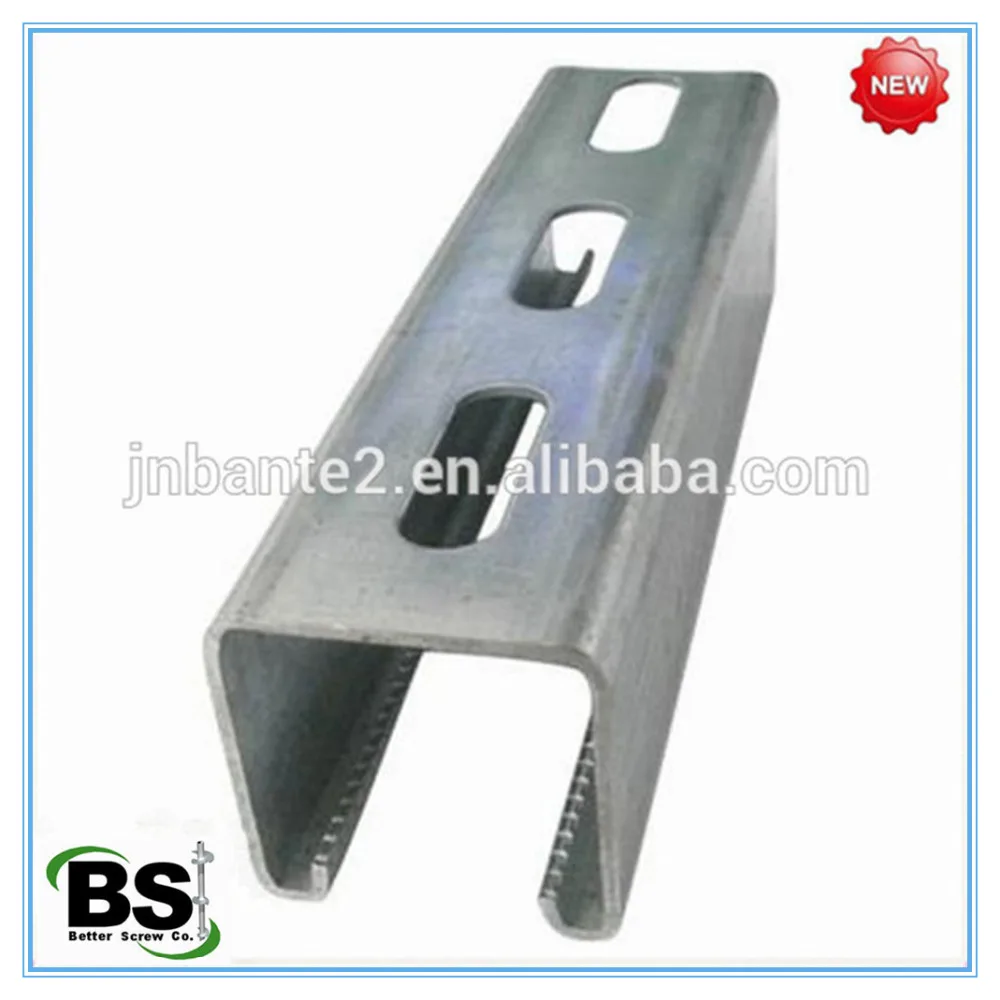 Hot Dipped Galvanized Steel Slotted Channels Electrical Strut Channel with Accessories