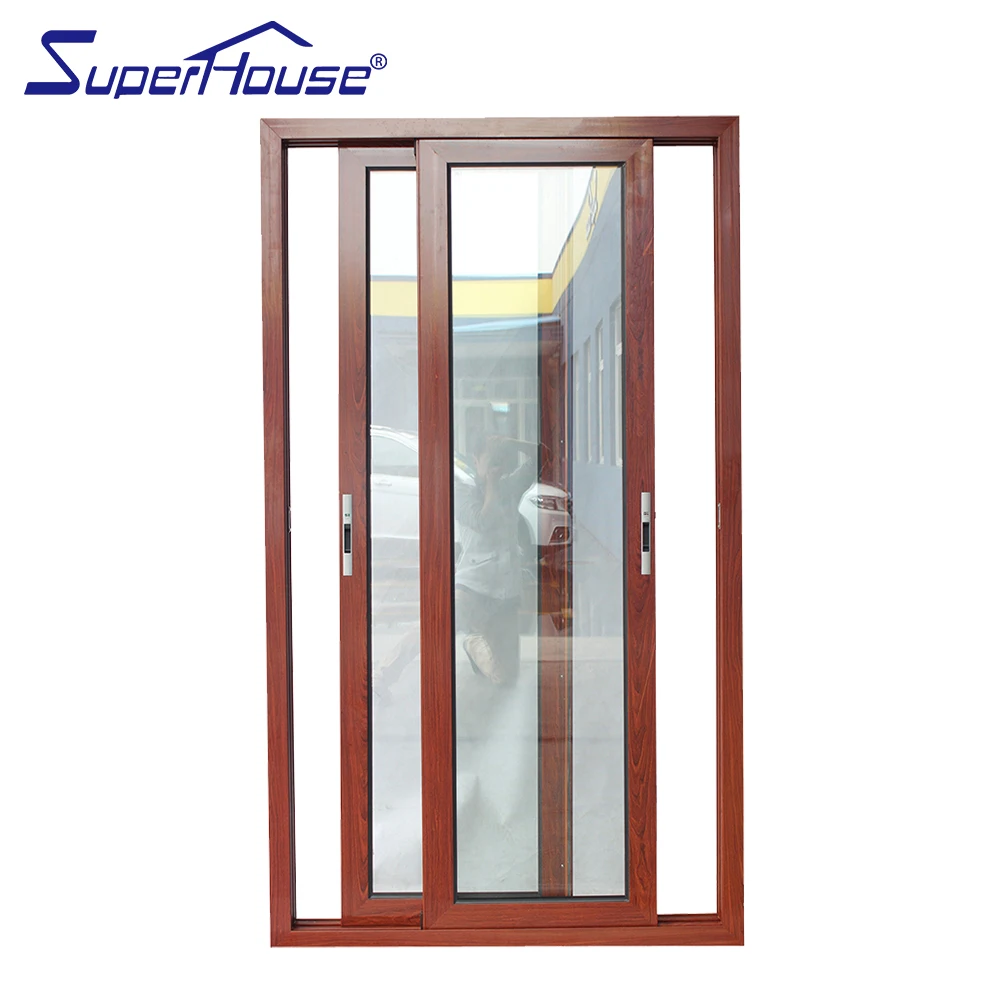 Australia AS2047 standard commercial system tinted glass stacking aluminium sliding door pictures with Australia brand hardware