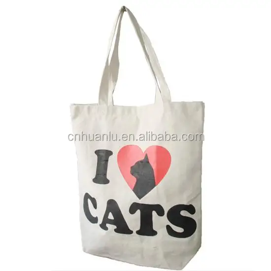 

Customized cotton canvas gift foldable shopping bag, Natural color
