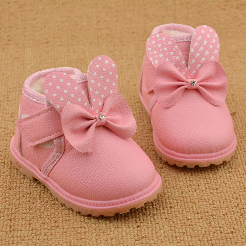 Baby Girl Shoes Children Footwear Snowshoes Baby Mocassins Boots Cute Bow Chaussure Enfant Children Shoes for