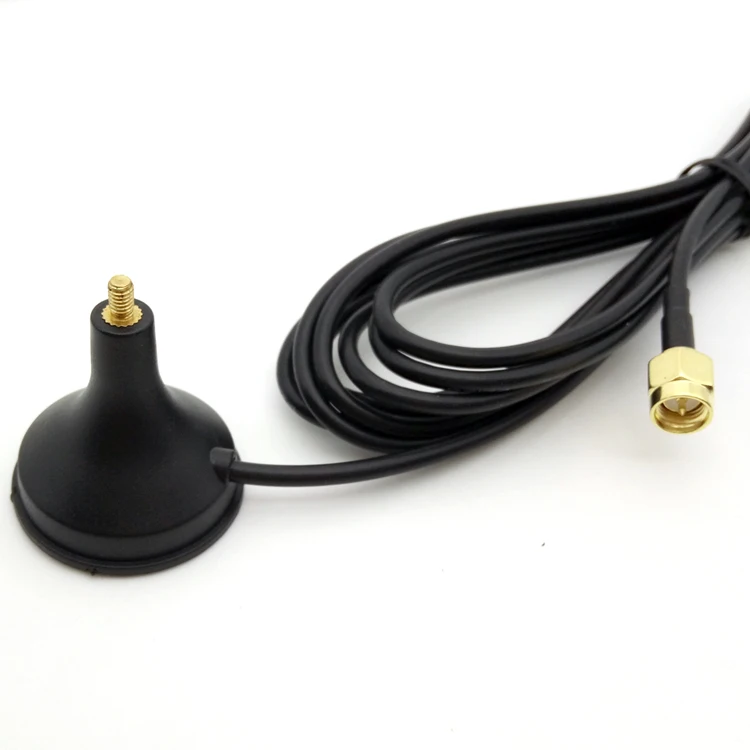TOP Quality Low Price 2.4G 5GHz Dual Bands WiFi Screw Antenna With Magnetic Base SMA 3M Cable