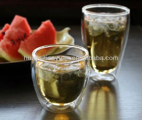 heat resistant hand made colored glass tea sets