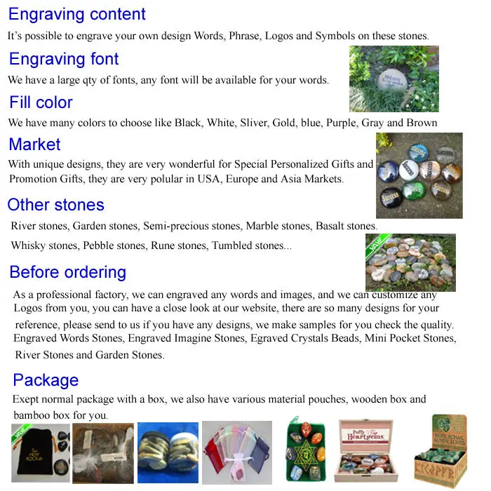 Highly Polished Colorful Round Engraved Glass Stones With Inspired Wish