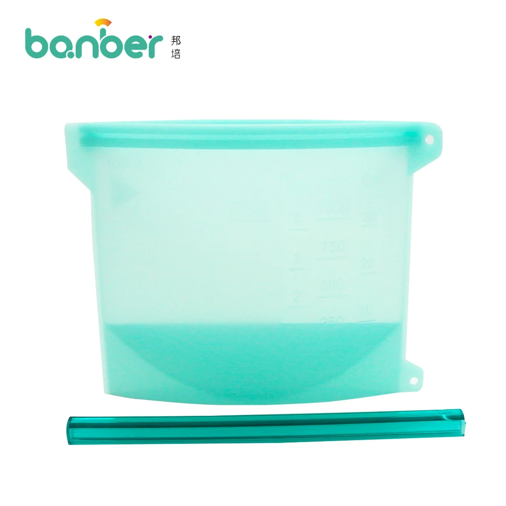 

Reusable Vacuum silicone freezer bags, Blue;white;red;green;pink