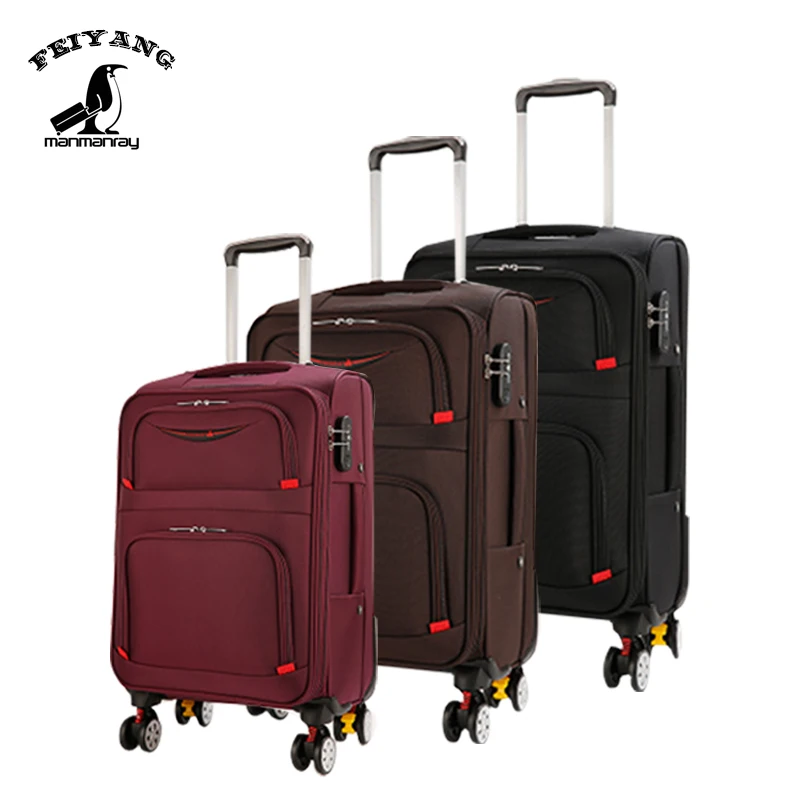 

New design durable waterproof soft luggage 3 piece trolley luggage set wholesale suitcase, Customized