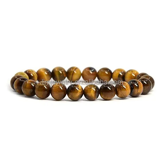 

Yoga natural energy stone Golden Tiger Eye Beaded Bracelet, Picture