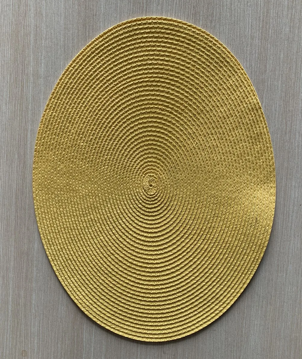Wholesale High Quality Cheap Plastic Placemats Table Mat Woven Round