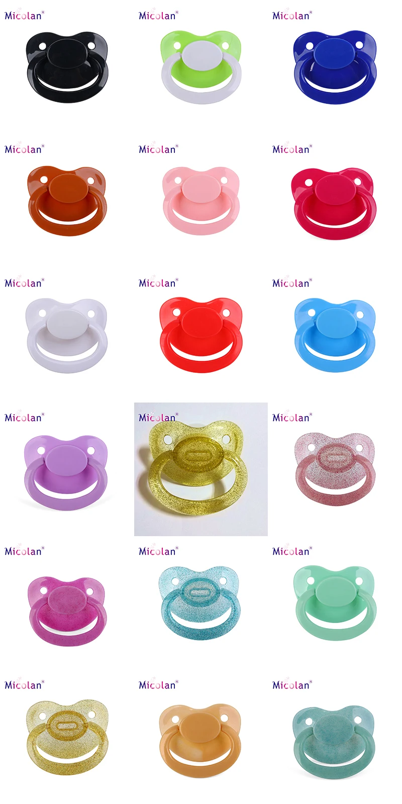 New Cheap Bulk Adult Pacifiers Abdl Silicone Baby Nipple Soother Adult