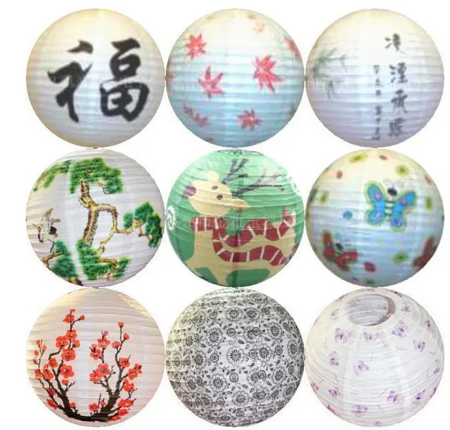Big Size Paper Lanterns Chinese Japanese Hanging Lanterns Decoration