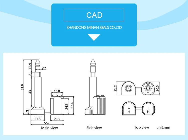 MA-BS9010  QR code  co<em></em>ntainer  bolt seal  for customs