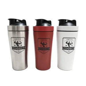 740ml Custom Stainless Steel Gym Powder Shaker Bottle Protein Shaker