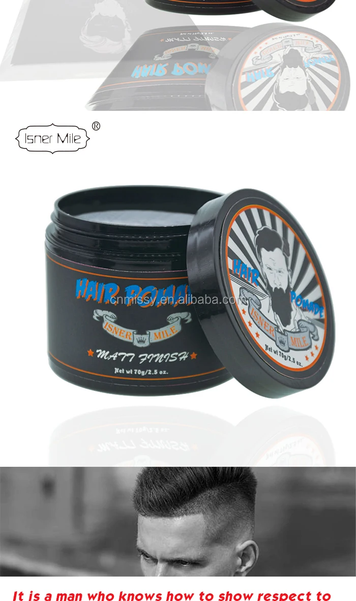 OEM/ODM Mens Matt Finish Strong Hold Thickened Modern Hair Styling Pomade Paste Clay Mud Cream Wax