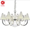 Flying Lighting Iron metal Stair Brass Modern Indoor Led Crystal Chandelier Pendant Lamp