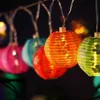 Multicolor Nylon Lantern String Lights - Home Improvement LED Hanging Lights - Mini Nylon Lanterns Rainbow Lights