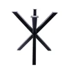 High Quality Power Coated Modern Solid Black Metal Base For Table Legs For Furniture Table Manufacturers MJ-G138