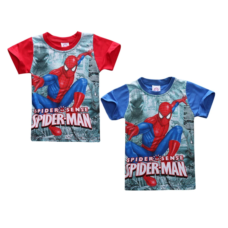 

Kids Tales High quality spider-man T-shirt for children, As picture