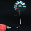 2017 new inventions and innovations usb electronic gadget cooler fan with program Led custom message text for summer market