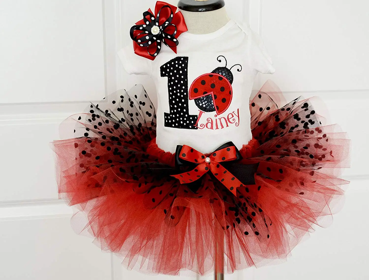ladybug first birthday outfit