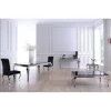 latest new design Volume supply stylish lucite dining table stainless steel