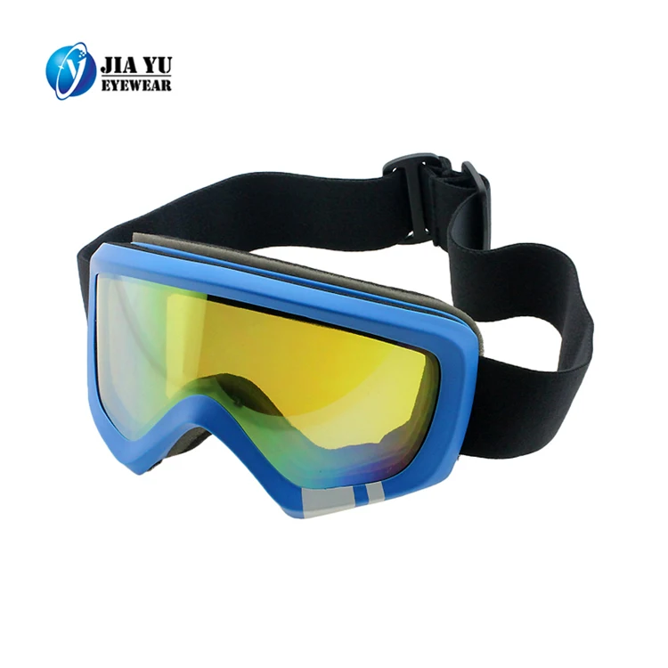 Anti Fog Ski Sunglasses Blue Frame Custom Safety Snowboarding Goggles