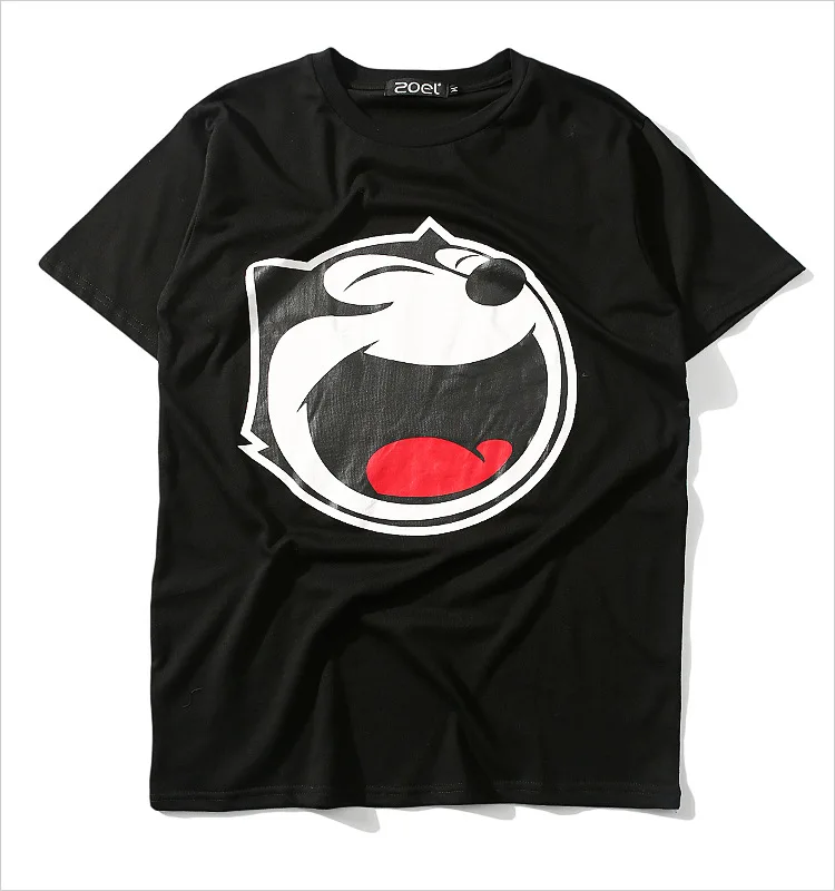 

Cuotom printed shirt sleeve rock cheap chinese cartoon characters t shirts