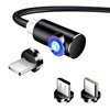 INIU 1M 3 in 1 Fast Magnetic Cable Micro USB Type C Charger Charging For iPhone XS X Samsung