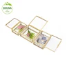 transparency ring jewelry packaging gold glass boxes drawers box for jewels