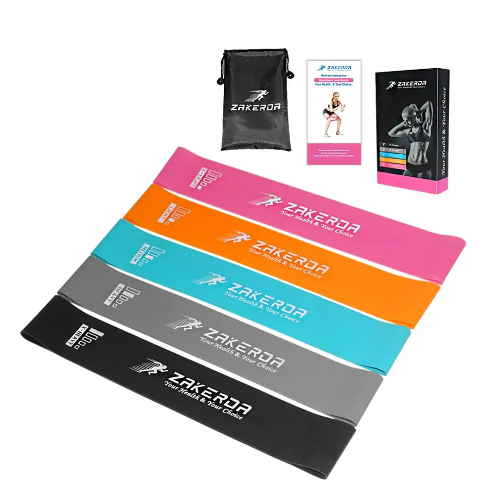 

Zakerda Hot Selling Exercise Mini Loop Resistance Bands for Fitness, Strength Training, Physical Therapy