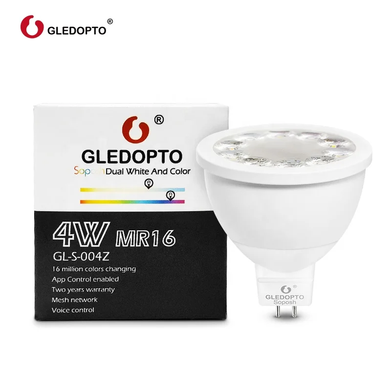 New 110v 220v 230v 30D gu5.3 light bulb focos leds para casa habitacion dmx rgb/ww/cw mr16 Zigbee led spotlight  4w