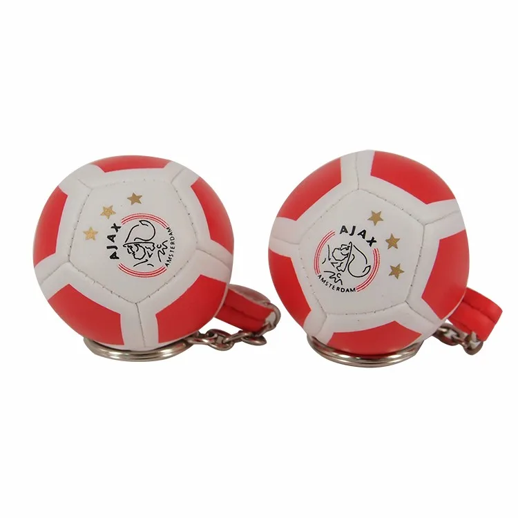 Promotion Soft Pvc Leather Mini Rugby Ball Keychains With Custom Logo