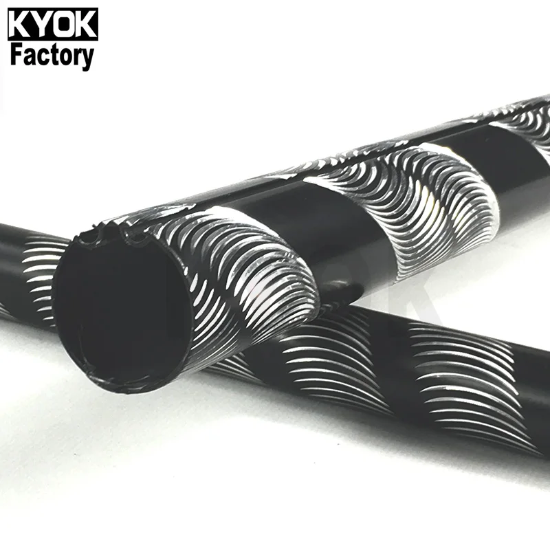 

KYOK High Quality 6m 28mm curtain rod accessories Anodized color aluminium pipe curtain pole, Ab/ac/mn/bp/mp/bk or customized