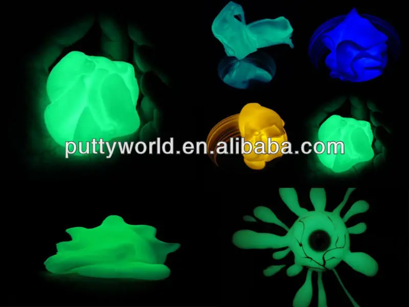 Christmas gift glow in the dark putty in suprice egg,ultra putty toys for kids