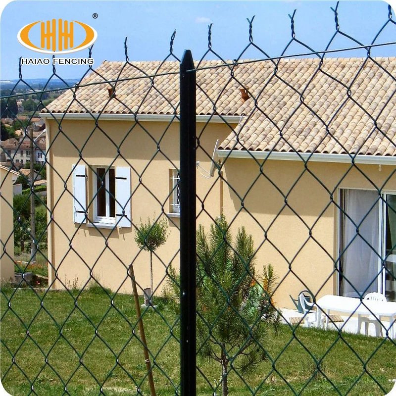 

China hot sale products epoxy coated green chain link fence