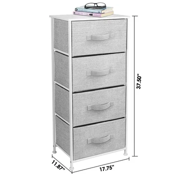 Durable Stahl Rahmen,Mdf Holz Top,Vertikale Schlafzimmer Kommode