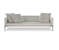 italian new modern sectional genuine Nappa soft leather sofa furniture