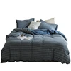 textiles home Stripe knitted fabric 100% cotton Bedding Sets Luxury