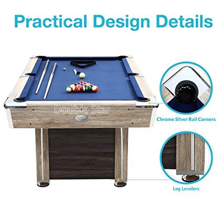 Factory Wholesale Customized Indoor Sports Professional Snooker Biliard Pool Table